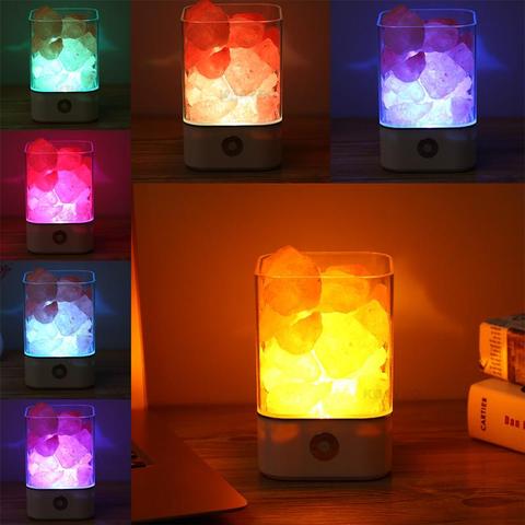 Lampe en sel cristal USB – Purification et ambiance